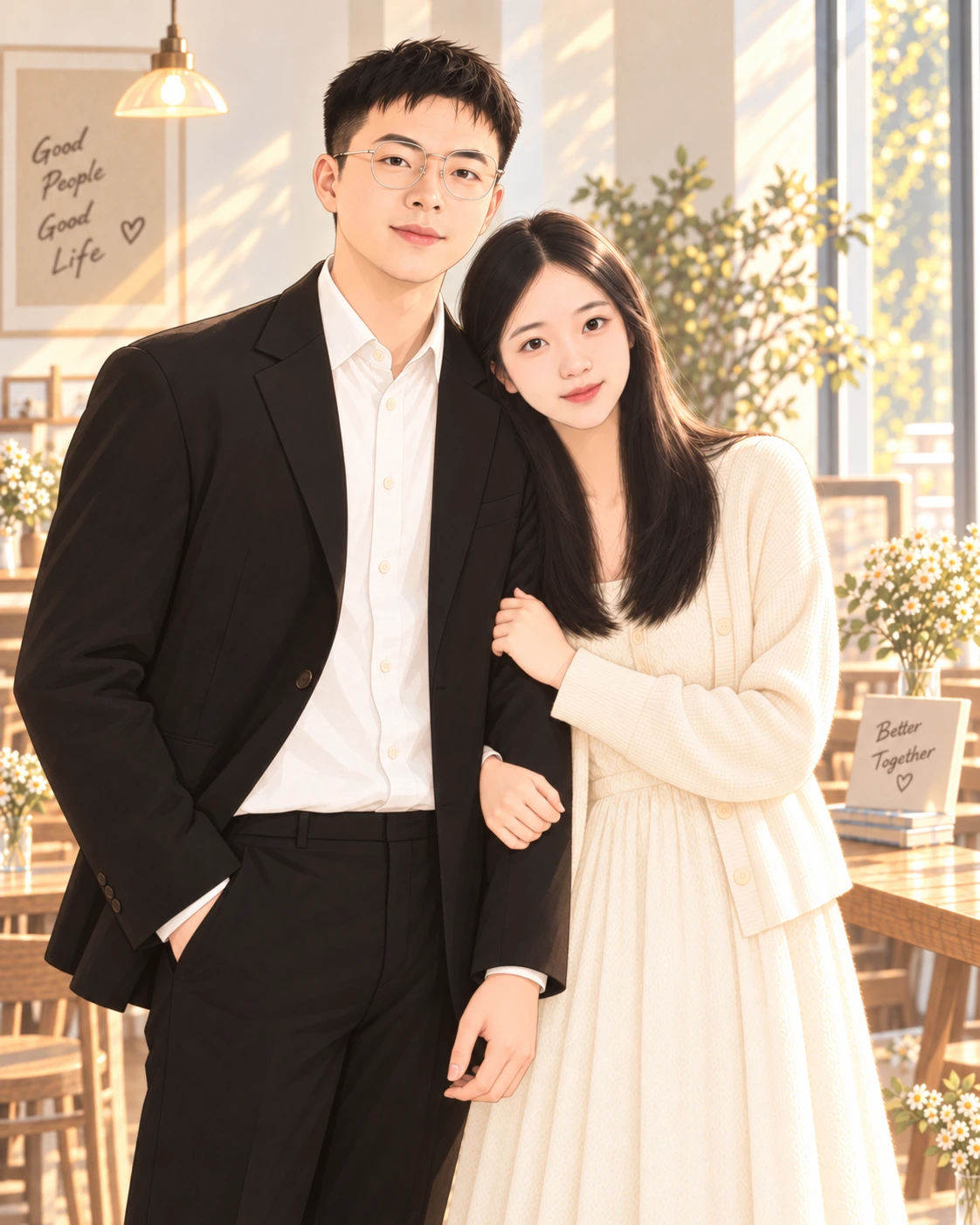 陈蔚昌与刘智丹订婚合照
